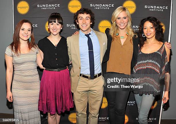 Laura Irion, Kendal Hartse, Cody Williams, Stephanie Gibson and Kristine Bendul from Cinderella attend the Celebrate Sundance Institute benefit for...