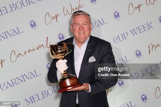 Eddie McGuire attends the 2023 Melbourne Cup Carnival Showcase on September 05, 2023 in Sydney, Australia.