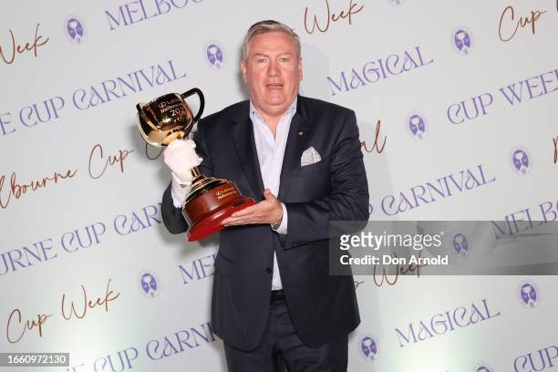 Eddie McGuire attends the 2023 Melbourne Cup Carnival Showcase on September 05, 2023 in Sydney, Australia.