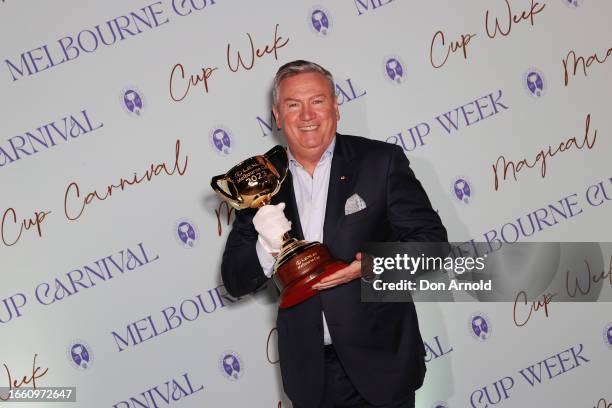 Eddie McGuire attends the 2023 Melbourne Cup Carnival Showcase on September 05, 2023 in Sydney, Australia.