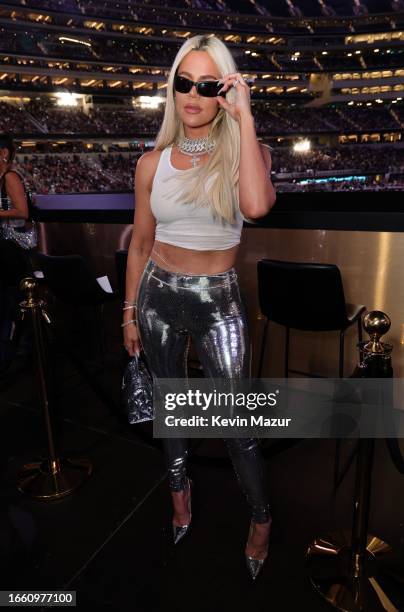 Khloé Kardashian attends the "RENAISSANCE WORLD TOUR" at SoFi Stadium on September 04, 2023 in Inglewood, California.