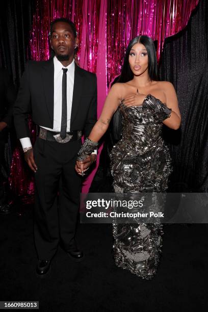 Offset and Cardi B at the 2023 MTV Video Music Awards held at Prudential Center on September 12, 2023 in Newark, New Jersey.