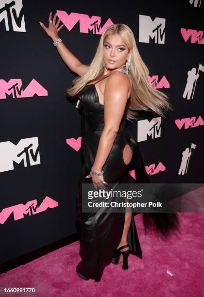 Bebe Rexha at the 2023 MTV Video Music Awards held at Prudential Center on September 12, 2023 in Newark, New Jersey.
