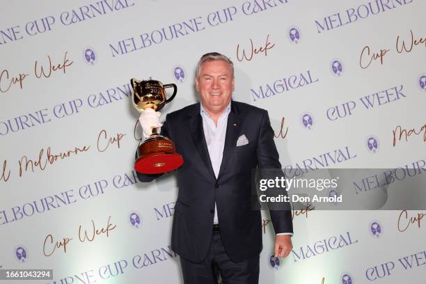 Eddie McGuire attends the 2023 Melbourne Cup Carnival Showcase on September 05, 2023 in Sydney, Australia.