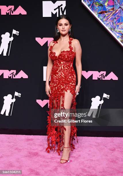 Selena Gomez at the 2023 MTV Video Music Awards held at Prudential Center on September 12, 2023 in Newark, New Jersey.