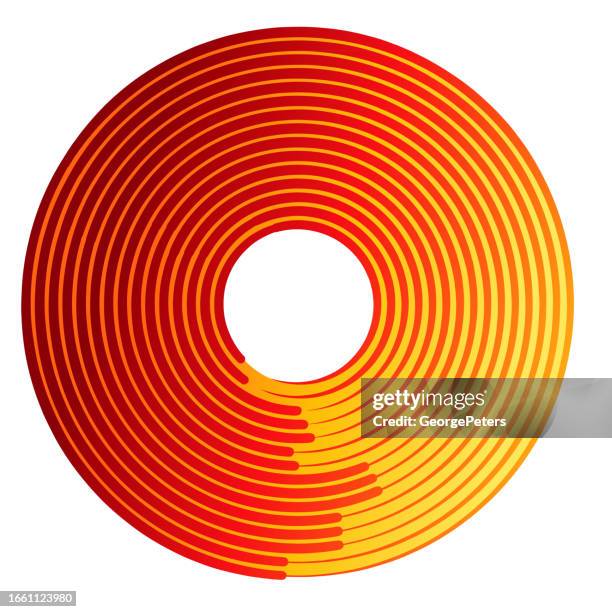 concentric spiral vector - weather radar graphic stock illustrations