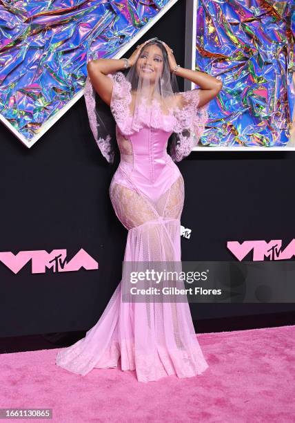 Nicki Minaj at the 2023 MTV Video Music Awards held at Prudential Center on September 12, 2023 in Newark, New Jersey.