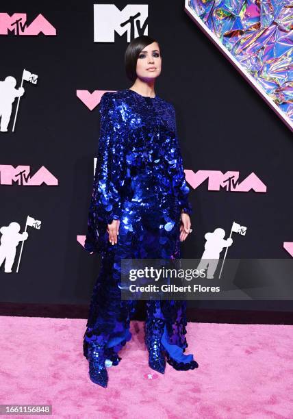 Sofia Carson at the 2023 MTV Video Music Awards held at Prudential Center on September 12, 2023 in Newark, New Jersey.