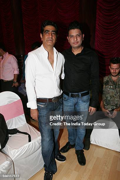 Kishan Kumar and Bhushan Kumar at the music launch of the film Aashiqui 2 in Mumbai on 8th April 2013.