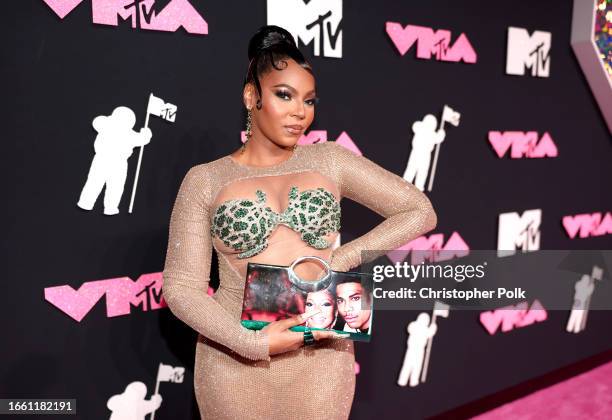 Ashanti at the 2023 MTV Video Music Awards held at Prudential Center on September 12, 2023 in Newark, New Jersey.