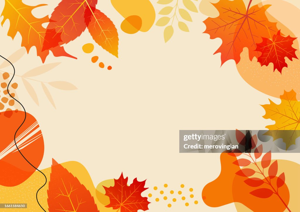 Autumn leaves background