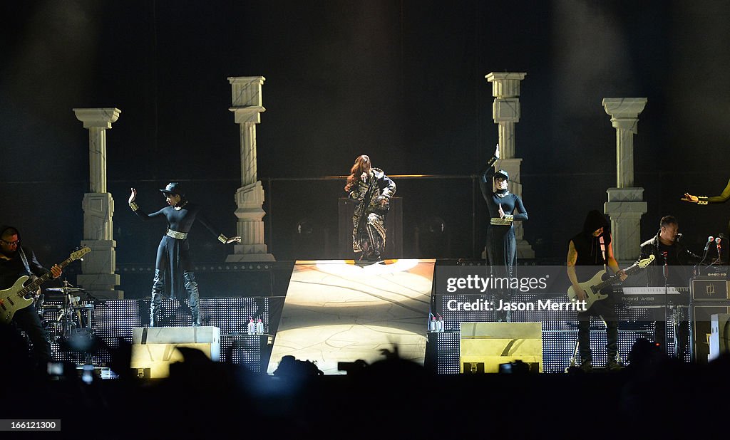 Rihanna And A$AP Rocky Perform At The Staples Center