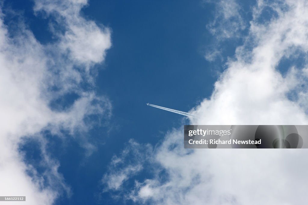 Plane and Clouds