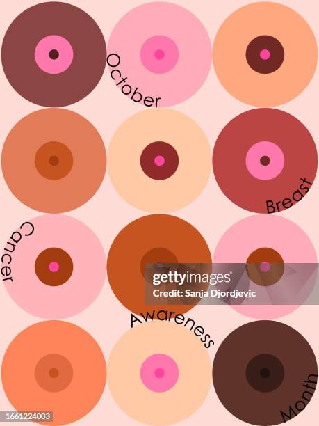 ilustraciones, imágenes clip art, dibujos animados e iconos de stock de mes de concientización sobre el cáncer de mama - octubre - seno