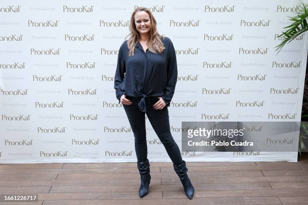 Shaila Durcal presents New PronoKal at Hotel Only You on September 05, 2023 in Madrid, Spain.