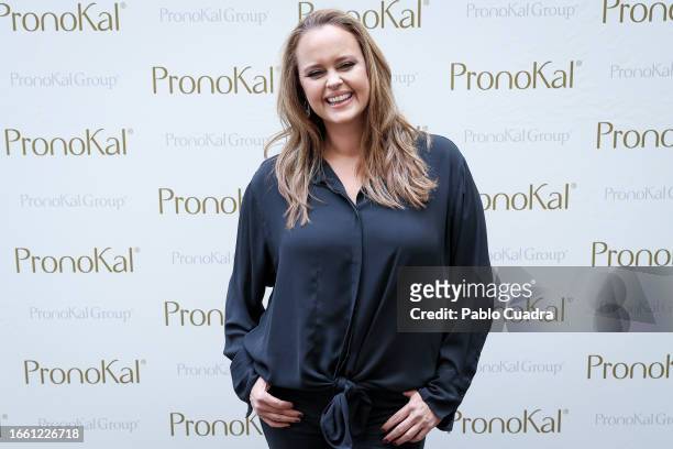 Shaila Durcal presents New PronoKal at Hotel Only You on September 05, 2023 in Madrid, Spain.