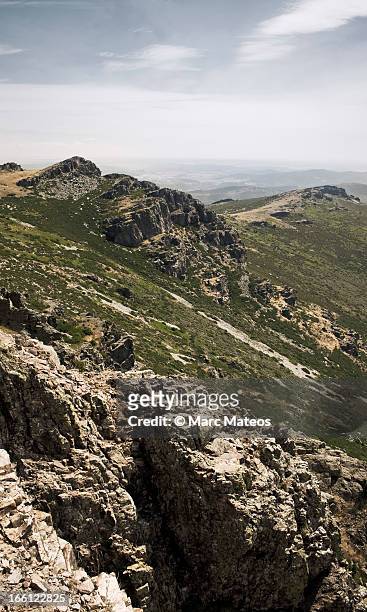 stepped mountains in guadalajara - marc mateos stock pictures, royalty-free photos & images