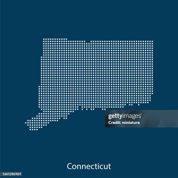 connecticut map - connecticut stock illustrations