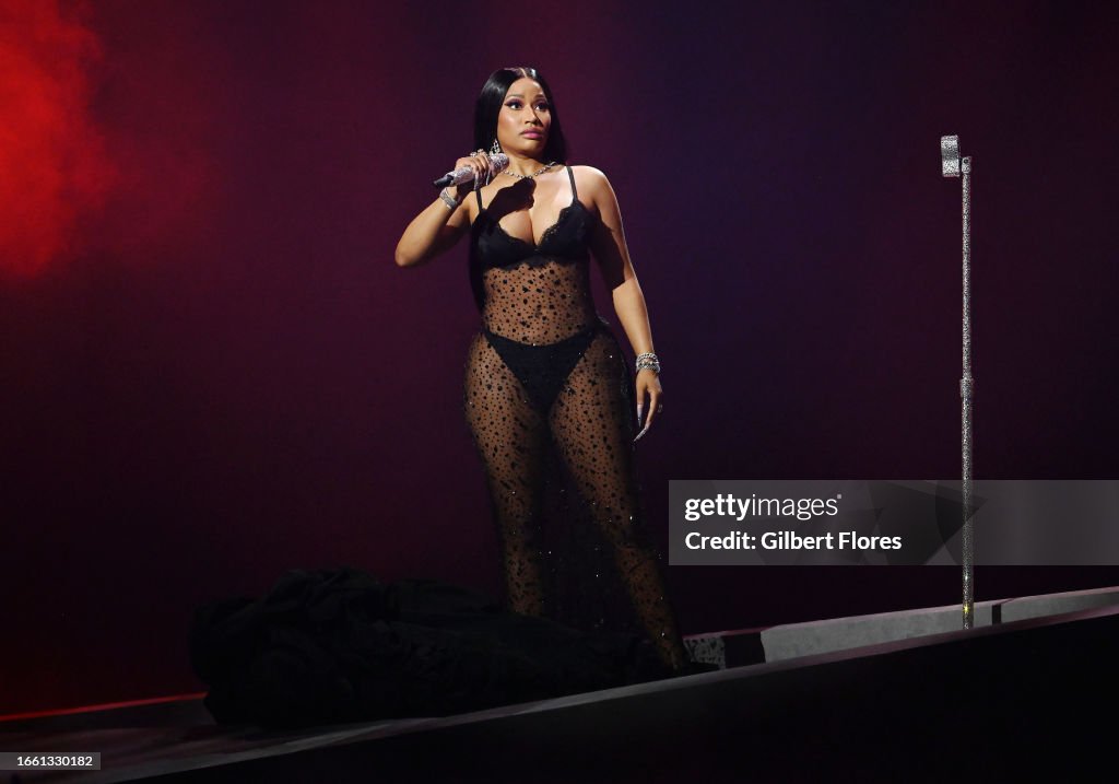 Nicki Minaj performs onstage at the 2023 MTV Video Music Awards held... News Photo - Getty Images