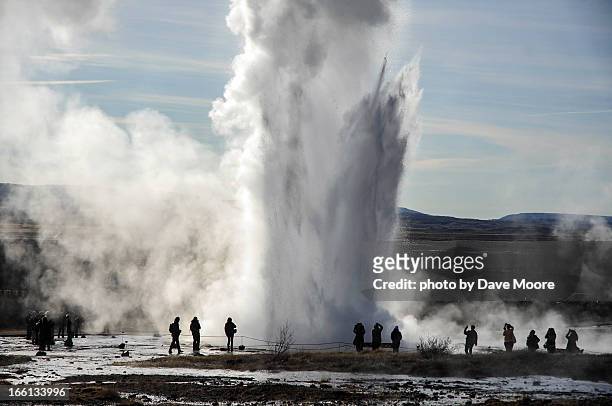 strokkur - geyser stock pictures, royalty-free photos & images