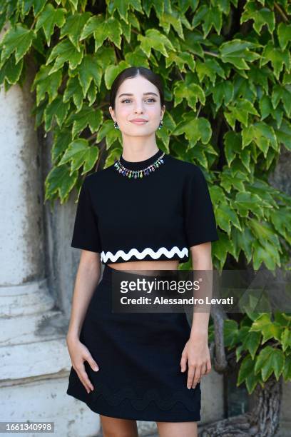 Ginevra Francesconi is seen arriving at the 80th Venice International Film Festival 2023 on September 05, 2023 in Venice, Italy.