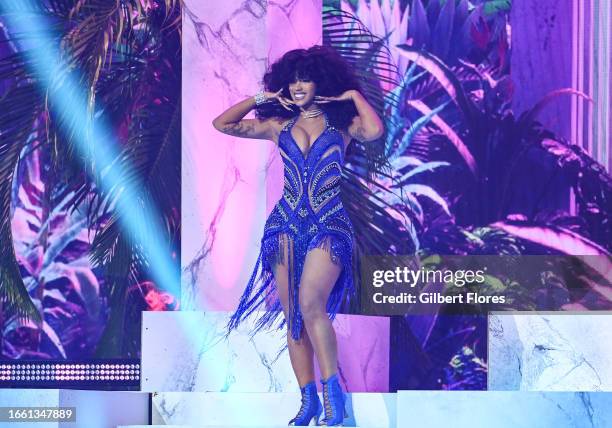 Cardi B performs onstage at the 2023 MTV Video Music Awards held at Prudential Center on September 12, 2023 in Newark, New Jersey.