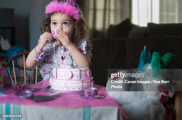 holiday tea time with the princess - prinzessin stock-fotos und bilder