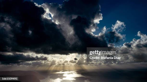 sky with stormy clouds - tormenta stock pictures, royalty-free photos & images