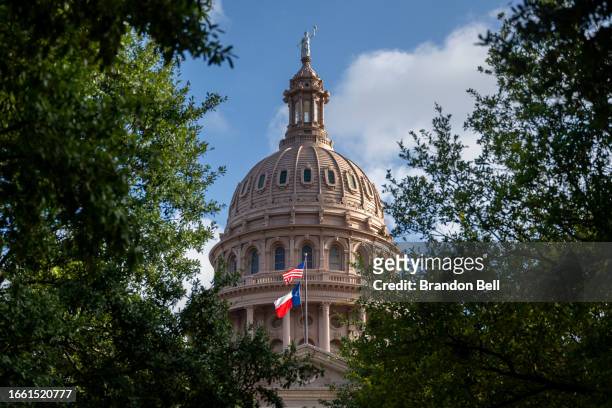 The exterior of the Texas State Capitol is seen on September 05, 2023 in Austin, Texas. Former Texas Attorney General Ken Paxton's Senate impeachment...