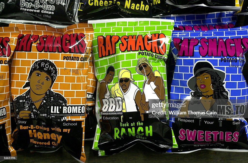 Snacks Packaging Rapper Rap Snacks potato chips featuring Lil' Romeo, BBD and Ms. Toi are ...