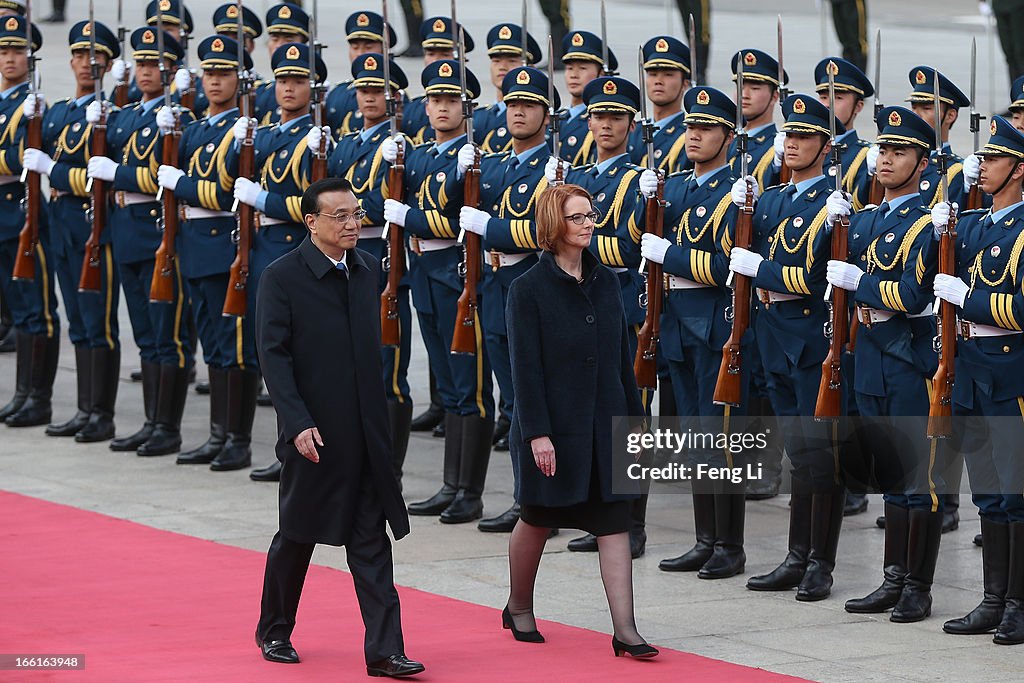 Australian Prime Minister Julia Gillard Pays Official Visit To China