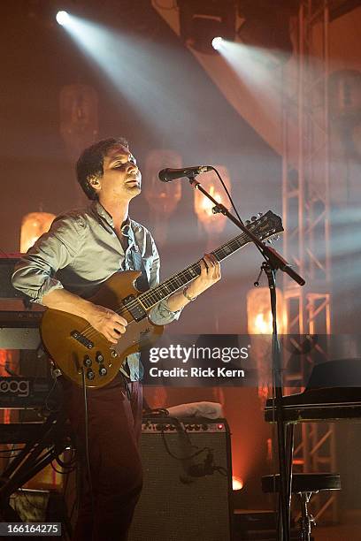 Musician Daniel Rossen of Grizzly Bear performs in concert at Stubb's Bar-B-Q on April 8, 2013 in Austin, Texas.