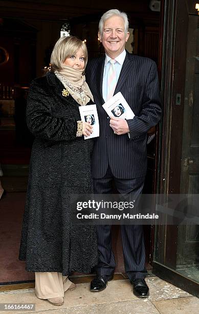 Jenny Hanley and Sir Jeremy Hanley son and daughter of Dinah Sheridan attend a memorial for Dinah Sheridan, an actress who starred in 'The Railway...