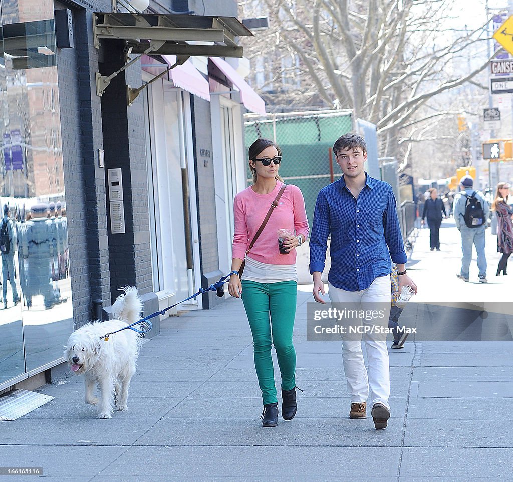 Celebrity Sightings In New York - April 8, 2013