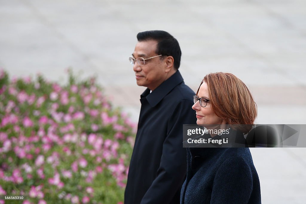 Australian Prime Minister Julia Gillard Pays Official Visit To China