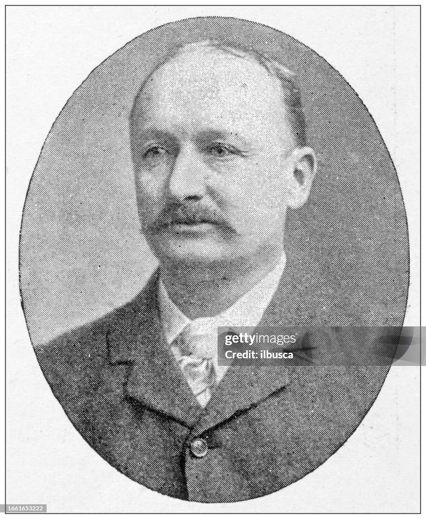 Antique image from British magazine: G Baden-Powell