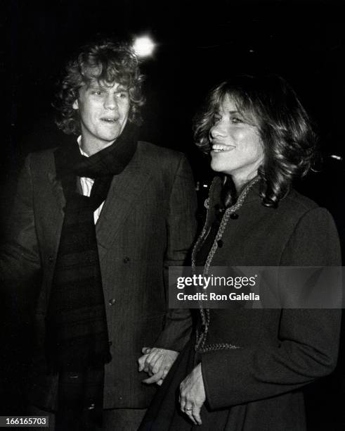 Singer Carly Simon and actor Al Corley attending "Sweet 16 Party for Marcy Klein" on October 22, 1982 at Studio 54 in New York City, New York.