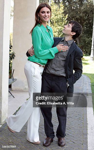 Actress Catrinel Marlon and actor / director Luigi Lo Cascio attend "La Citta Ideale" photocall at Casa del Cinema on April 9, 2013 in Rome, Italy.