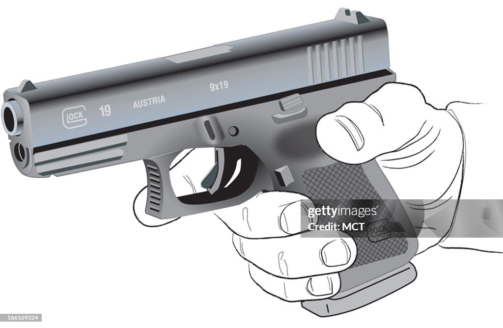 ILLUSTRATION: Glock 19 Pistol