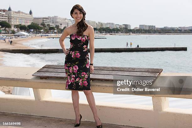 Actress Caterina Murino poses during a photocall for the tv series'The Odyssey' at MIP TV 2013 on April 9, 2013 in Cannes, France.