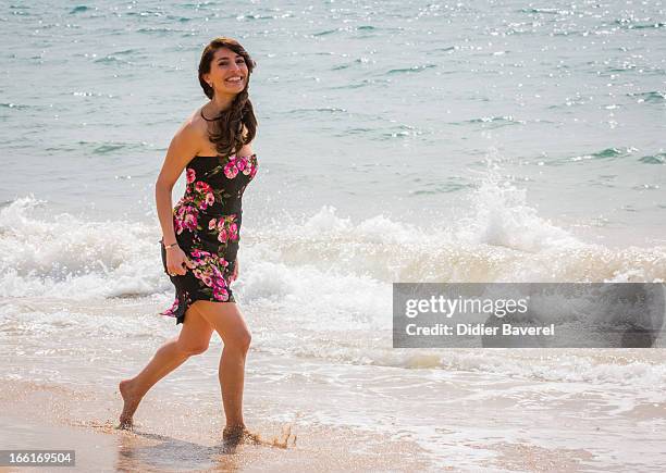 Actress Caterina Murino poses during a photocall for the tv series'The Odyssey' at MIP TV 2013 on April 9, 2013 in Cannes, France.