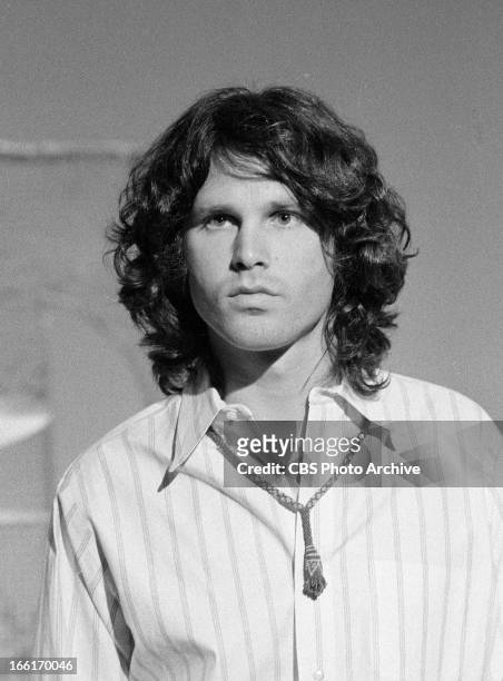 Jim Morrison of The Doors, right, on THE SMOTHERS BROTHERS COMEDY HOUR. Image dated January 6, 1969.