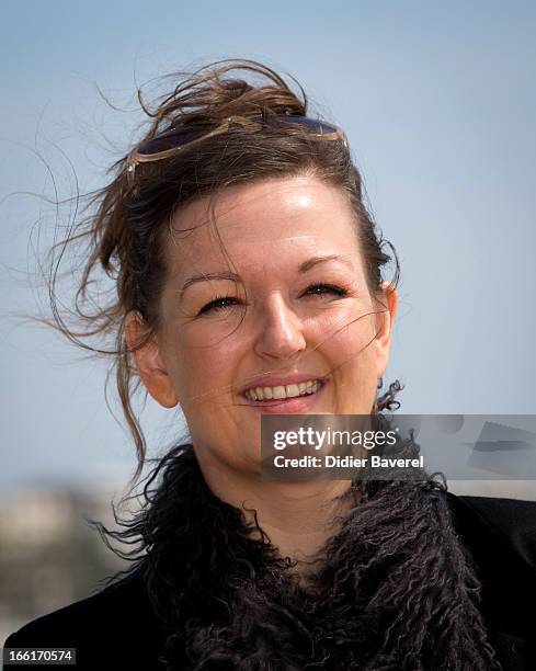 Actress Anne Girouard poses during a photocall for the TV Series 'No Limit' at MIP TV 2013 on April 9, 2013 in Cannes, France.