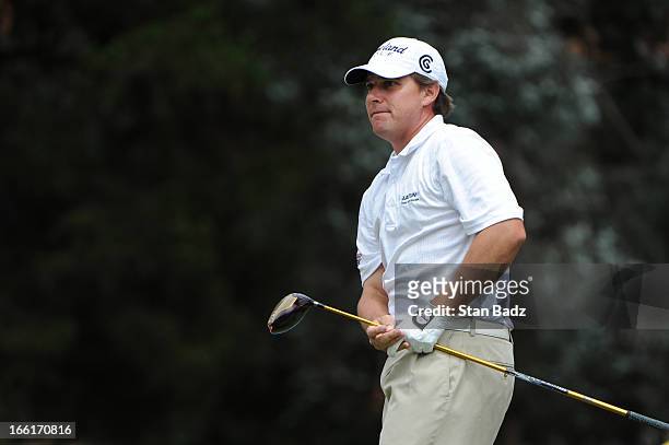 Roland Thatcher plays the eighth hole during the third round of the Colombia Championship at Country Club de Bogota on March 2, 2013 in Bogota,...