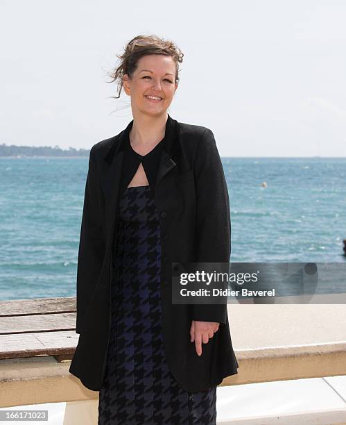 Actress Anne Girouard poses during a photocall for the TV Series 'No Limit' at MIP TV 2013 on April 9, 2013 in Cannes, France.