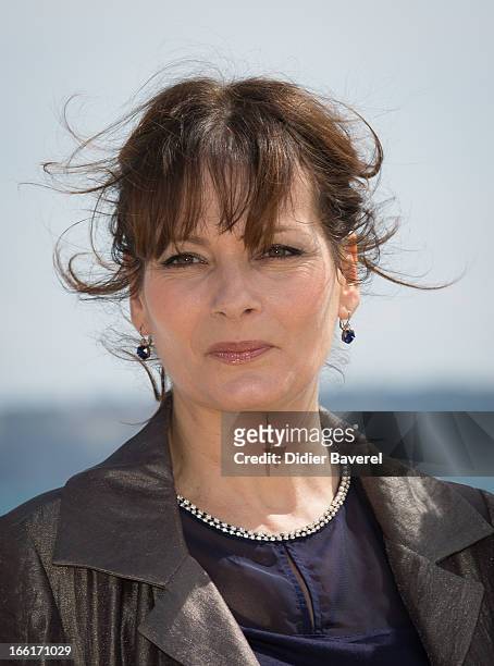 Actress Cecilia Hornus poses during a photocall for the tv series'Plus belle la Vie' at MIP TV 2013 on April 9, 2013 in Cannes, France.
