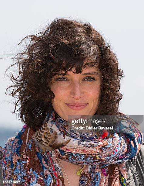Actress Helene Seuzaret poses during a photocall for the TV Series 'No Limit' at MIP TV 2013 on April 9, 2013 in Cannes, France.