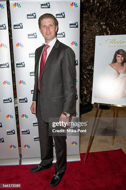 Eric Trump attends "Celebrity Apprentice All-Star Event With Donald and Melania Trump" at Trump Tower on April 9, 2013 in New York City.