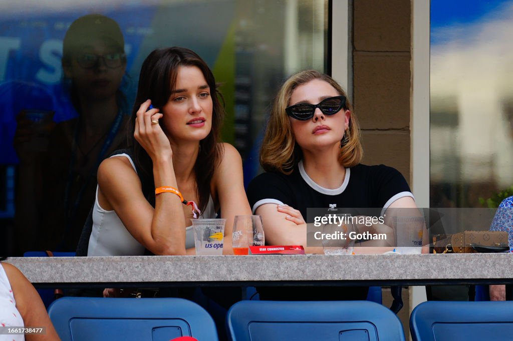 Chloe Grace Moretz and girlfriend Kate Harrison attend the 2023 US Open  Tennis Championships in New York City-050923_8