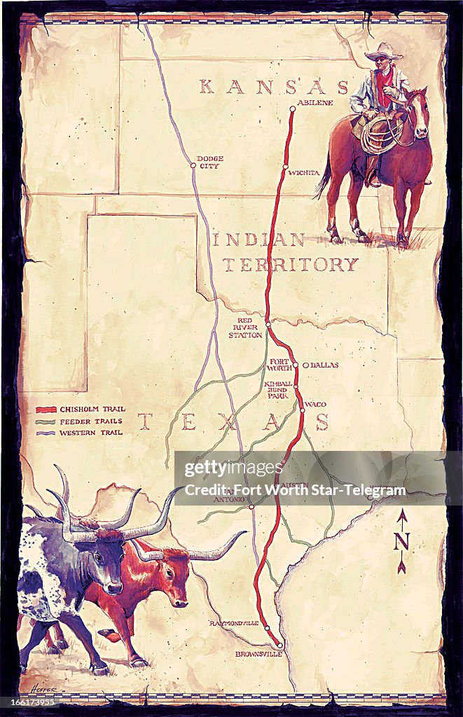 ILLUSTRATION: Chisholm Trail
